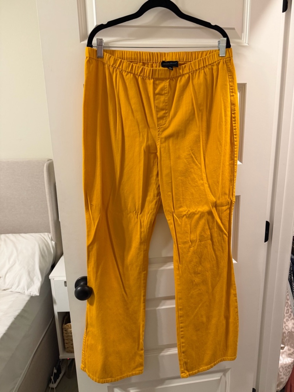 Flare Pants in Mustard Yellow